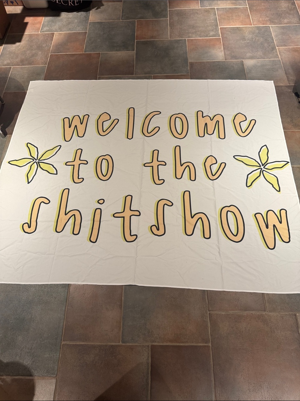 Welcome to the Shitshow Decorative Tapestry wall art -